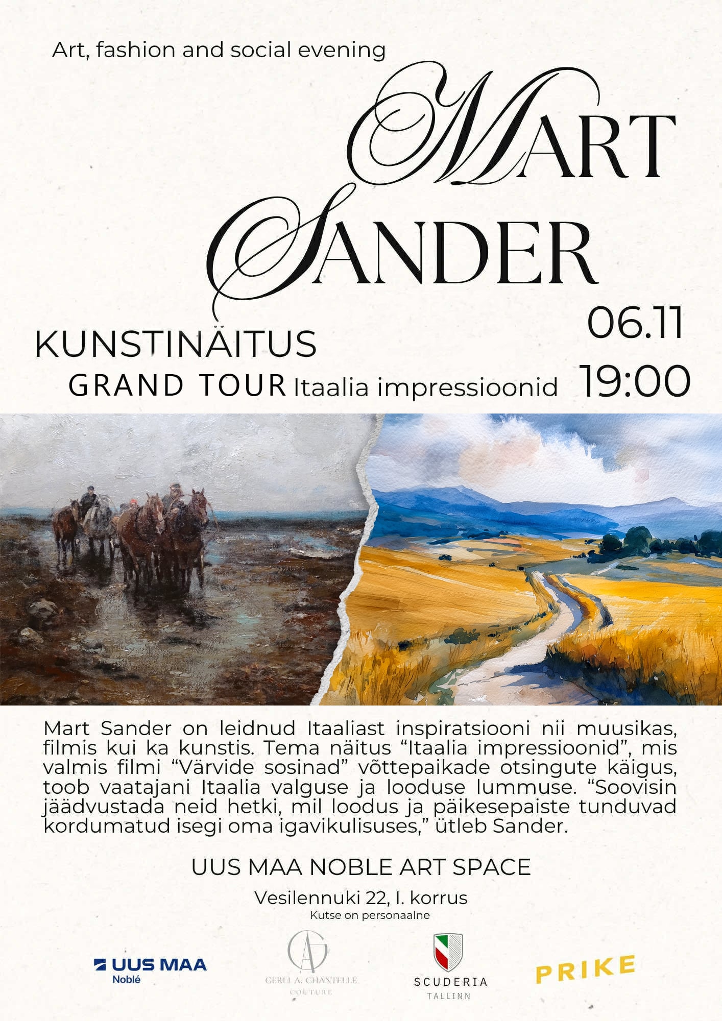 Grand Tour näitus Mart Sander